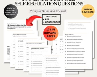 Emotional Regulation Questions: Self-Reflection Tool (PDF)