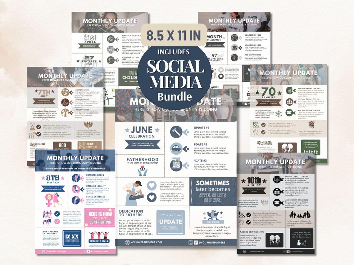 Editable Nonprofit Infographic Templates, Customizable Canva One-pagers ...
