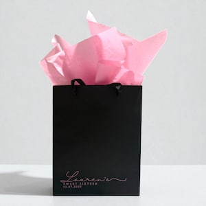 Personalized Empty Gift Bag for Guests Favor Bridal Shower Bridesmaid Luxury Gift Bag for Party Favor Bag 50th Dinner Birthday Wine Swag Bag