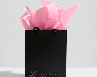 Personalized Empty Gift Bag for Guests Favor Bridal Shower Bridesmaid Luxury Gift Bag for Party Favor Bag 50th Dinner Birthday Wine Swag Bag