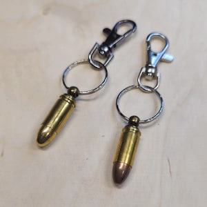 9 mm Bullet Schlüsselanhänger, Kaliber 9x19, 124 Gr FMJ Bullet MKII