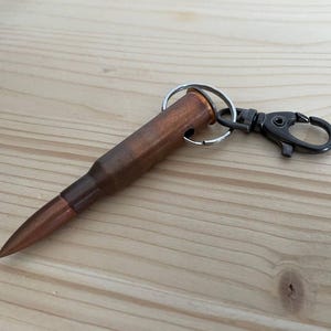 Porte-clés balle 7.62x54R, cartouche de fusil FMJ, cadeau militaire