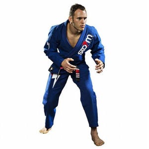 May include: A blue martial arts uniform with white lightning bolt and red and white "STORM" text on the right shoulder.