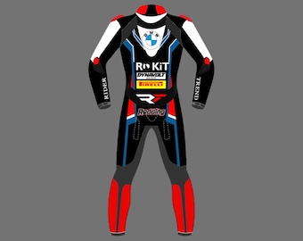 Handmade Cowhide Leather Motorcycle Racing Suit: CE Level 2 Armored