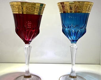 Bicchieri da whisky in cristallo ceco oro 18k, bicchieri da liquori classici