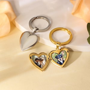 Médaillon personnalisé avec photo, porte-clé commémoratif, médaillon personnalisé avec photo, photo souvenir, cadeau pour maman, cadeau de mariage, cadeau pour elle