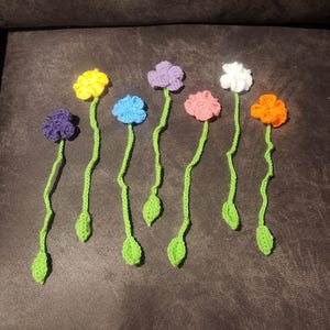 Handmade Crochet Flower Bookmark For Book Lovers