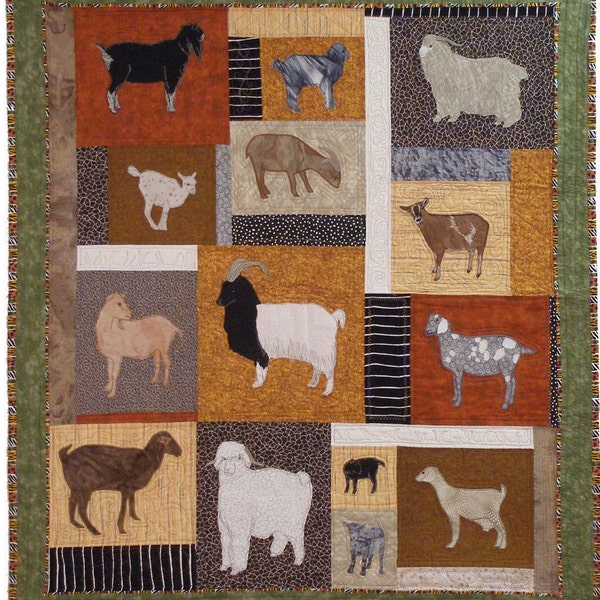 Goat Quilt Pattern Etsy