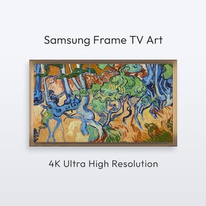 Van Gogh "Tree Roots" Samsung Frame TV Art. Famous Painting (4K Digital Print Download)
