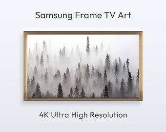 Foggy Forest. Samsung Frame TV Art. Finland Landscape Photography (4K Digital Print Download)
