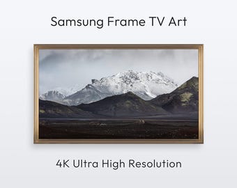 Iceland Mountain Landscape. Samsung Frame TV. Fine Art Nature Photography (4K Digital Print Download)