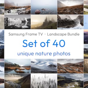 Samsung Frame TV Art Set: 40 Original Landscape Photos (4K Digital Print Download)