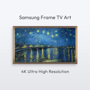 Van Gogh "Sternennacht" Samsung Frame TV Art. Berühmtes Gemälde (4K Digital Poster Download)