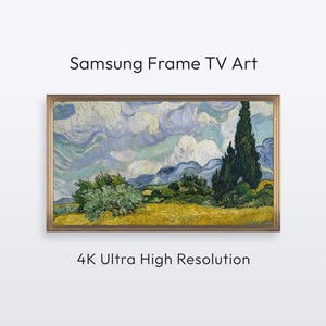 Van Gogh "Wheat Field" Samsung Frame TV Art. Famous Painting (4K Digital Print Download)
