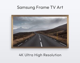 Iceland Road. Samsung Frame TV Art. Landscape Photography (4K Digital Print Download)