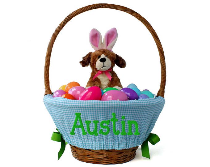 Personalized Easter Basket Liner Size Small Easter Basket Etsy