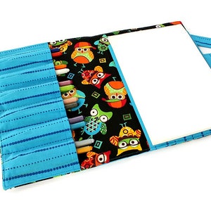 Buntstift, Brieftasche, Kreide-Etui, Kinderspielzeug Kunst, kreidehalter, Färbung Spielzeug, Buntstift Künstler Fall Reisen Spielzeug, Buntstift Roll - junge Eulen