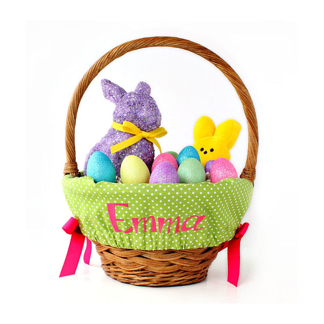 Personalized Easter Basket Liner Size Small Easter Basket Etsy