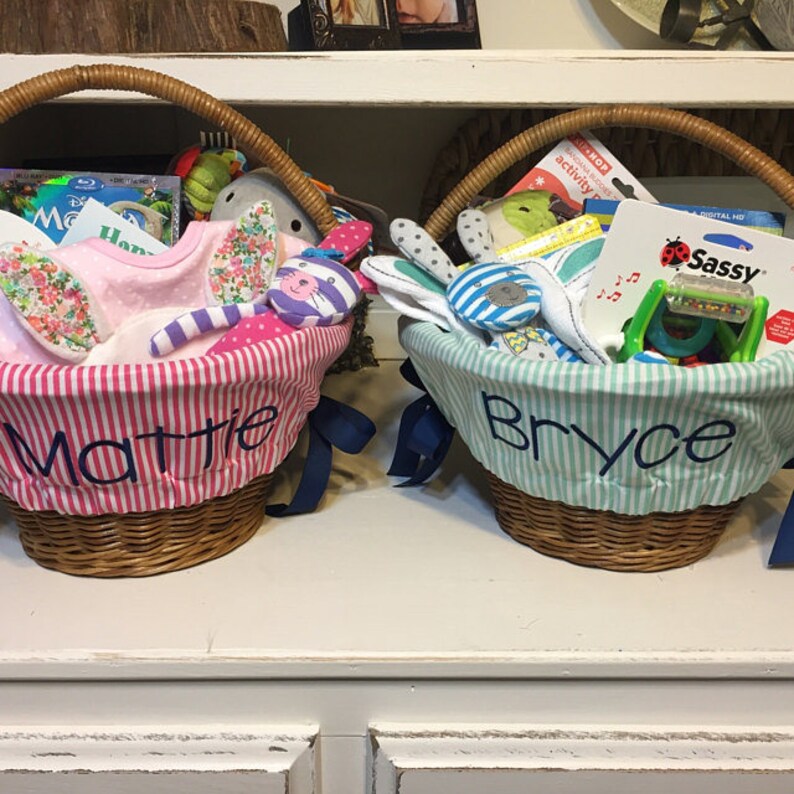 Large Personalized Easter Basket Liner for Oversized Easter Etsy