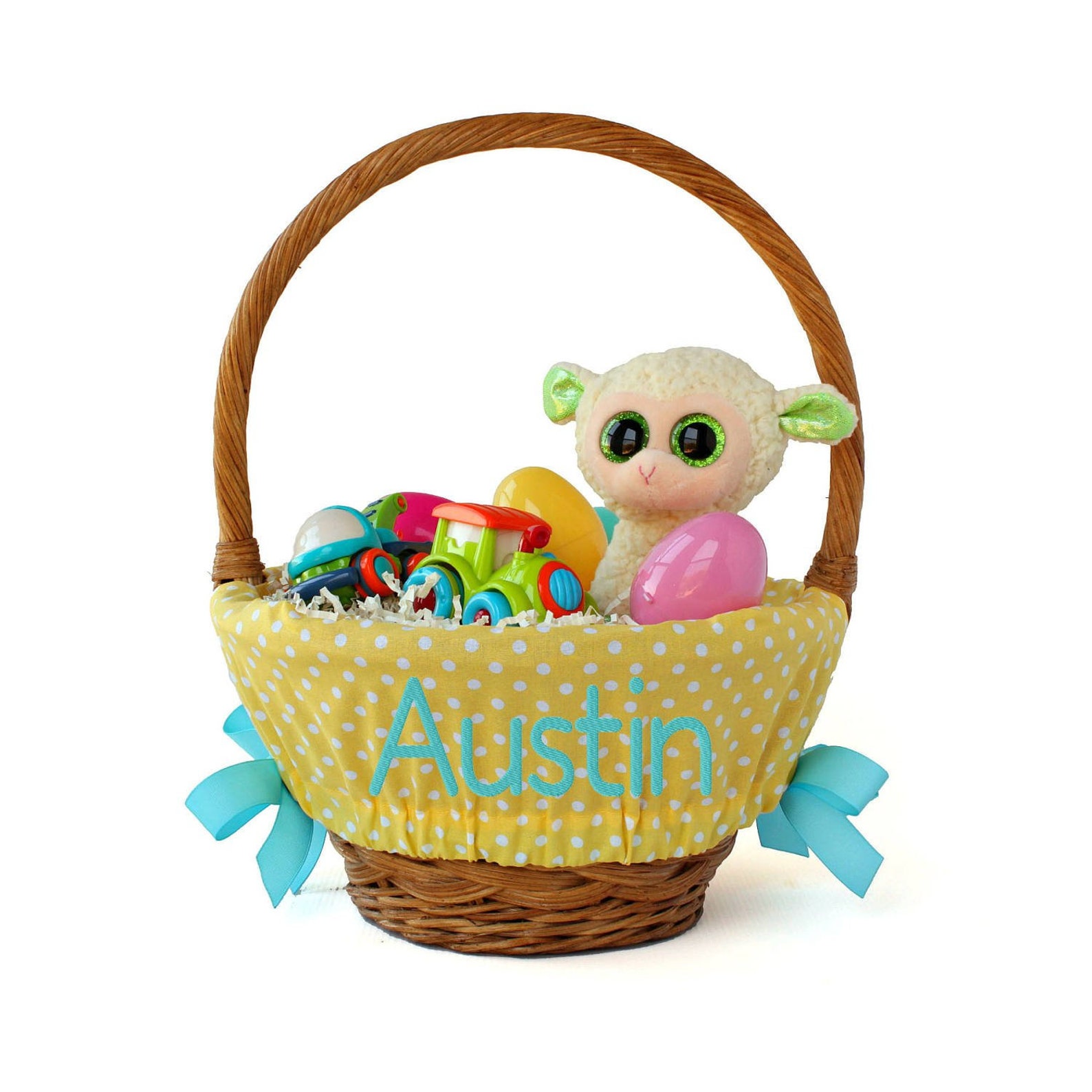 Personalized Easter Basket Liner Size Small Easter Basket Etsy