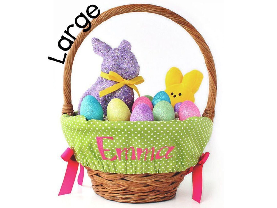 Large Personalized Easter Basket Liner for Oversized Easter Etsy