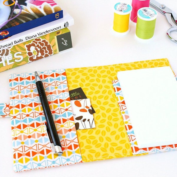 Grocery list organizer wallet - coupon clutch - Summer Sun (Ready To Ship)