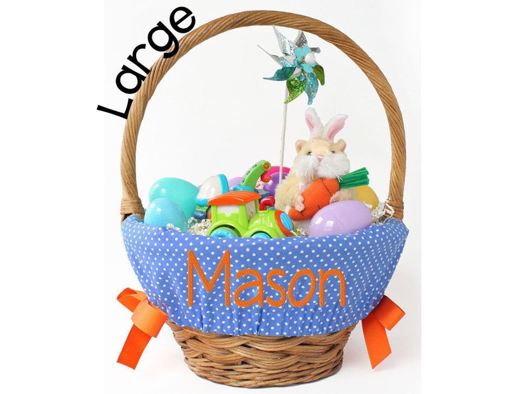 Large Personalized Easter Basket Liner for Oversized Easter Etsy