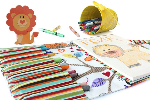 Crayon Wallet, Crayon organizer, Children's coloring toy, Art