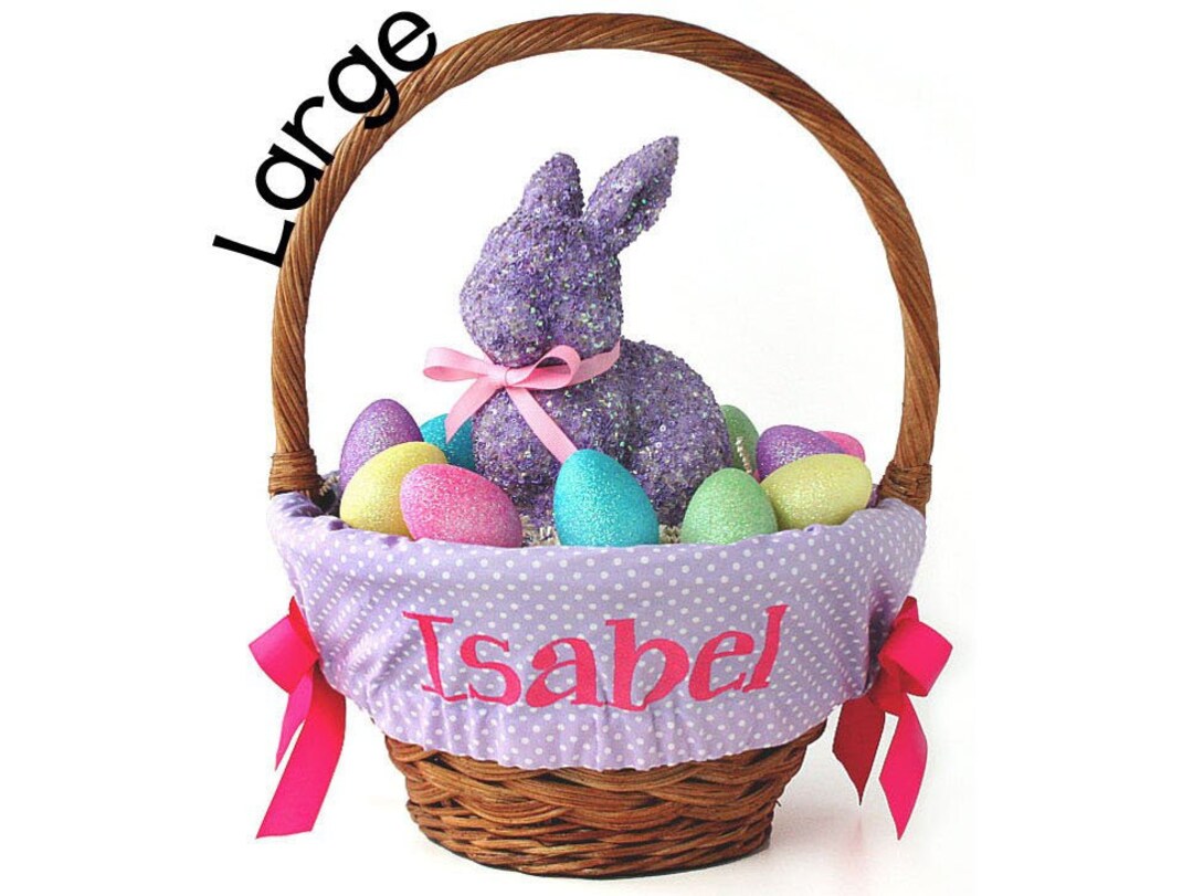 Large Personalized Easter Basket Liner for Oversized Easter Etsy