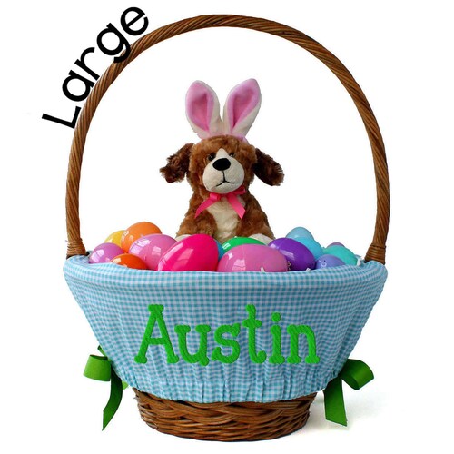 Large Personalized Easter Basket Liner for Oversized Easter Etsy