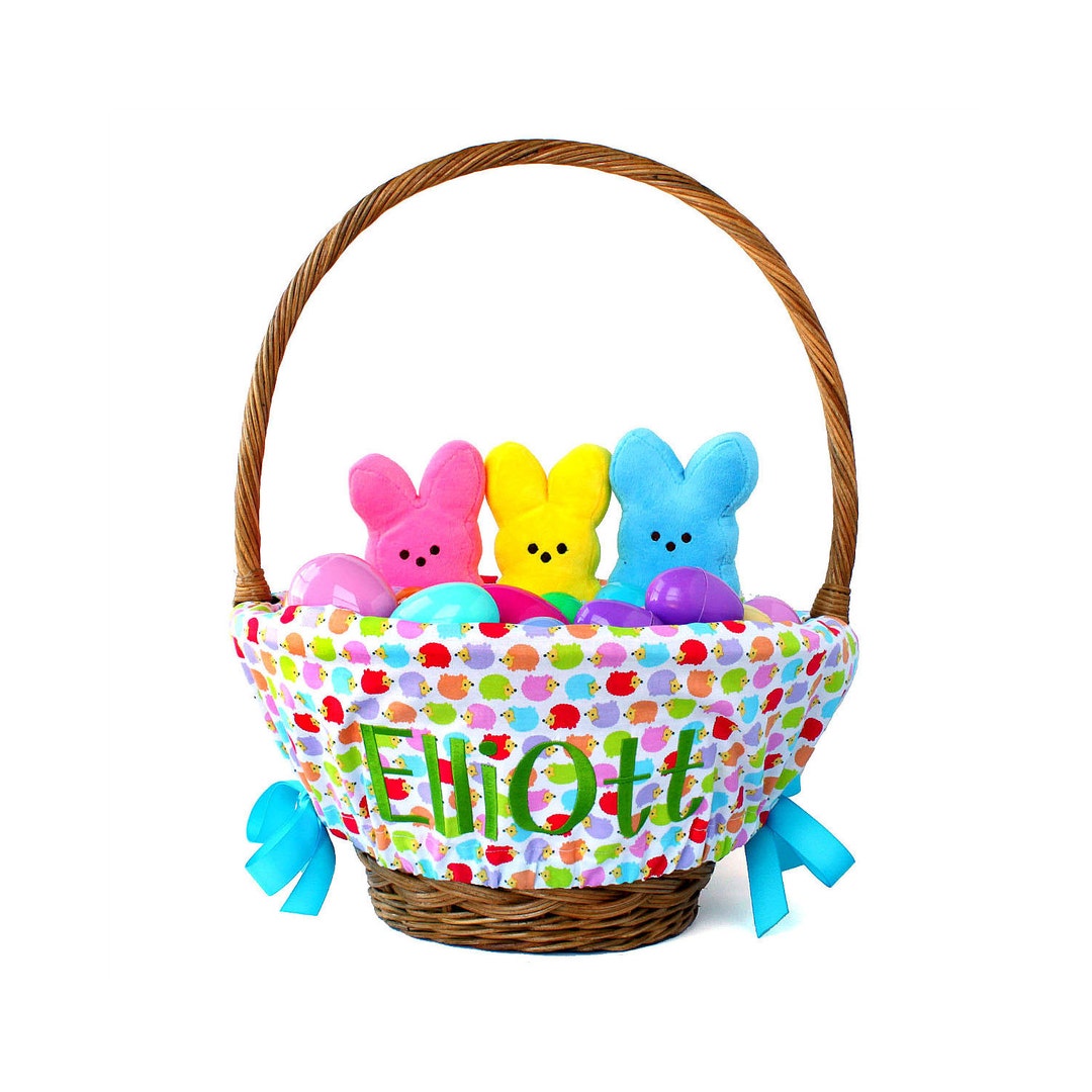 Personalized Easter Basket Liner Size Small, Easter Basket Liner