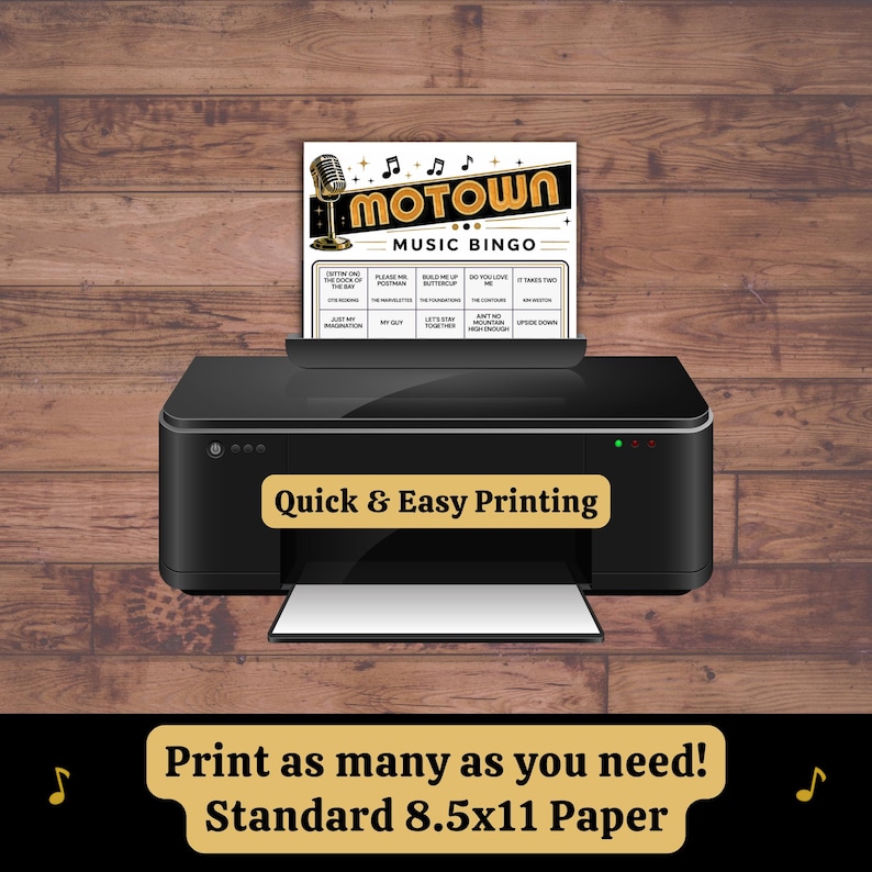 printable bingo cards PDF with one per page and two per page formats for easy home printing party game