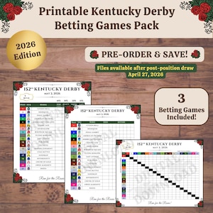 Pack de jeux de paris Kentucky Derby 2026 – Grille de mises, pool de cotes, Exacta (PDF)