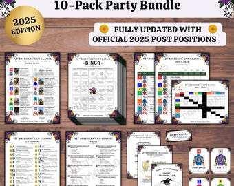 Breeders' Cup Party Bundle: Games, Decor, & Horse Guide (Digital Download)