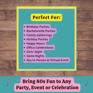 80s Music Bingo playlist option with QR code, showing how to scan and play songs instantly during the game.