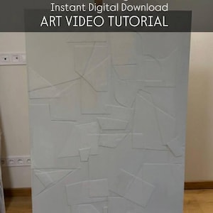 Art Video Painting Tutorial, DIY Class, Abstract Lesson, Step by Step Drawing Guide, Masterclass