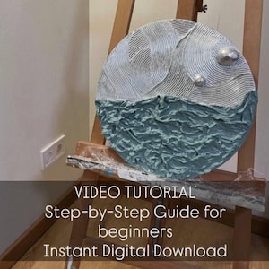 Video Tutorial: Textured Abstract Painting Guide. Use Clay and Modeling Paste