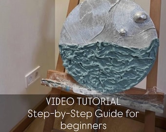 DIY Textured Wall Art: Step-by-Step Video Tutorial for Beginners. Paste Guide.