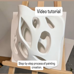 Tutoriel vidéo DIY sur l'art texturé, guide du relief pour argile et plâtre, leçon d'art mural minimaliste
