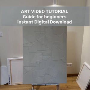 Handledning för texturerad abstrakt målning: Steg-för-steg-videoguide för nybörjare med gips och modelleringspasta