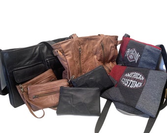 Custom Memory Purse, Memorial Tote Bag, Recycled Clothing