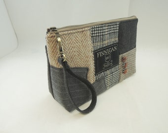 Handgelenk Clutch aus recycelter Wolle