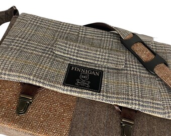 Bolso bandolera para hombre, regalo para hombre, bolso bandolera para portátil de mujer, funda para portátil MacBook Pro de 15", bolso de lona, bolso reciclado
