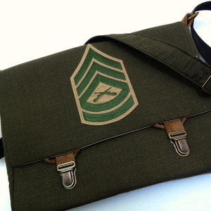 Memory Bag Recycled Clothing Into a Memory Bag Military bag Military clothing Messenger Bag Purse laptop case Custom made from your clothing
