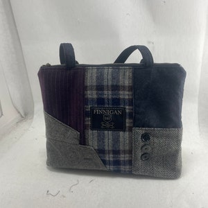 Womens Tote Bag medium, Mittlere Geldbörse, Handtasche, Geldbörse aus recyceltem Stoff, recycelter Geldbeutel, Wolle Geldbörse Bild 1