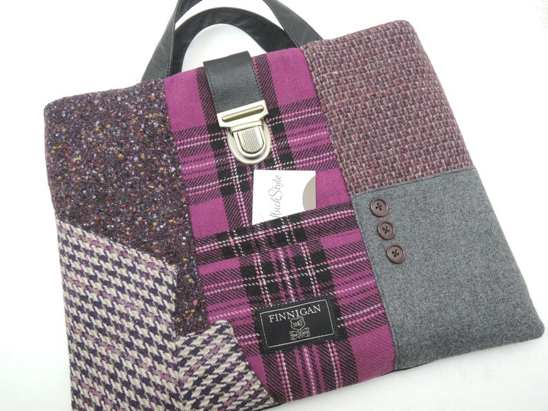 Macbook Sleeve Ipad Case Tote Recycled Suit Coat Laptop Etsy