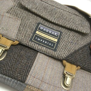 Messenger Bag, iPad Case, Eco Friendly Recycled Suit Coat image 3