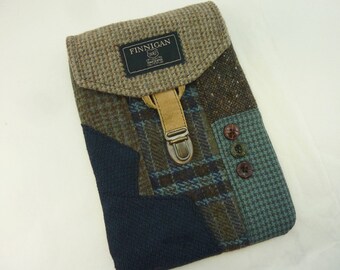 Upcycled Tweed iPad Mini Case, Custom Tablet Sleeve