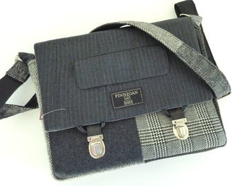 Messenger Bag, Laptop bag iPad Case, Mens messenger bag, Womens messenger pag iPad messenger Bag trunk latches Recycled Suit Coat