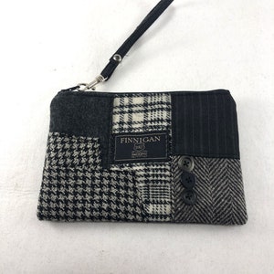 Damen Clutch, Damen Geldbörse, Damen Handgelenkstasche, Handytasche, kleine Geldbörse, Upcycling Geldbörse, Umweltfreundlich, Tragetasche Bild 2